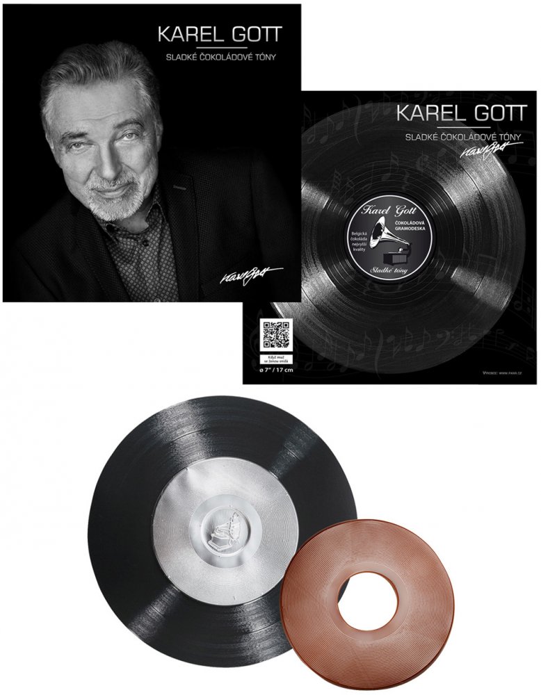 Čokoládová gramodeska Karel Gott