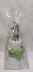 Dort svatební zelenobílý