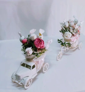 Retro kolo s pralinkami bílé